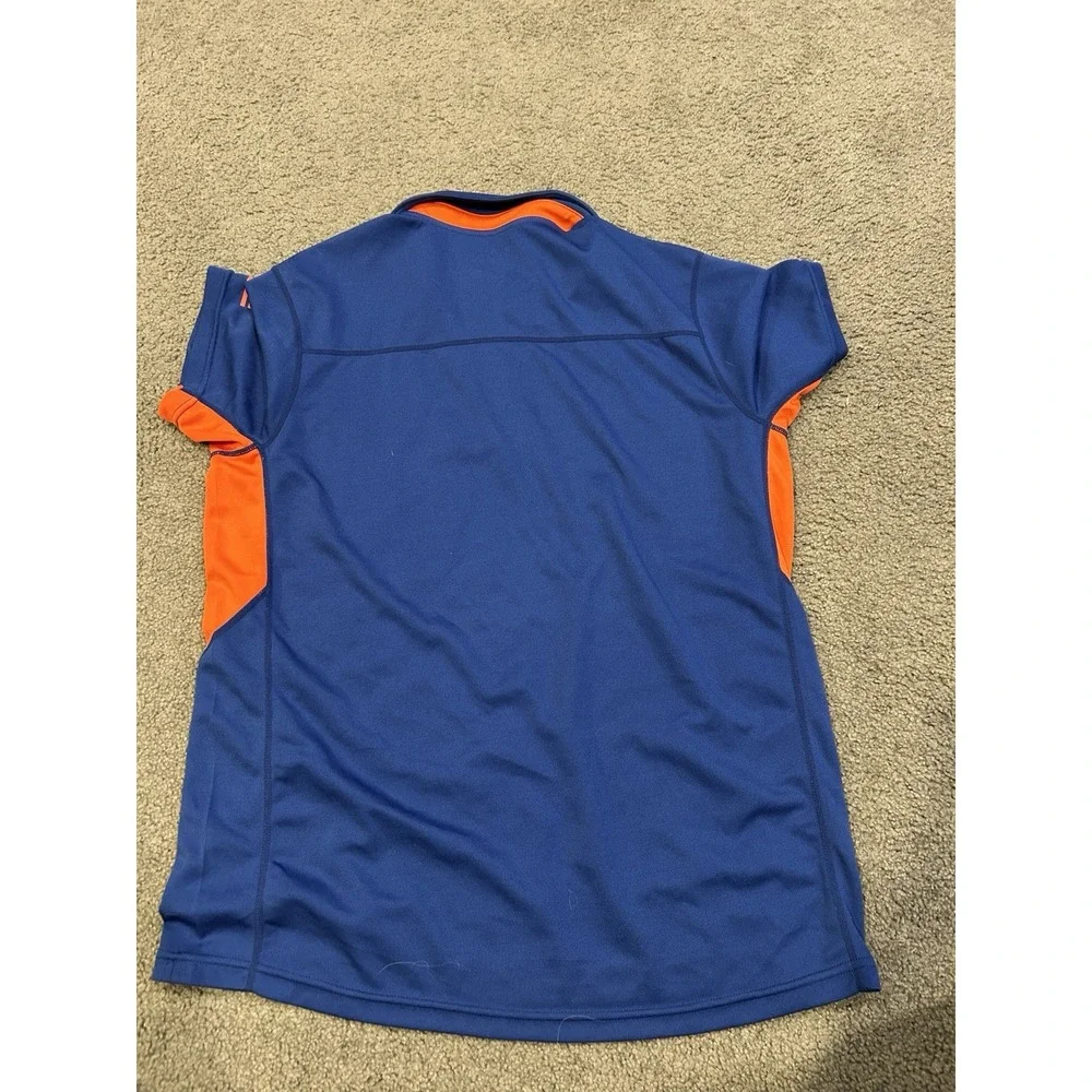 Florida Gators Polo Shirt Mens Medium Nike Dri Fit‎ Blue Performance Football